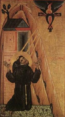 St Francis Receiving the Stigmata, MASTER of San Francesco Bardi